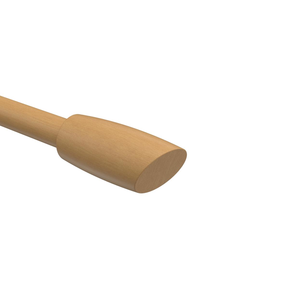 ENDSTÜCKE FÜR GARDINENSTANGEN 20 mm Ø, Etta Buche, Packung 2 Stück - Buchefarben, Holz (7/3/3cm) - INTERDECO
