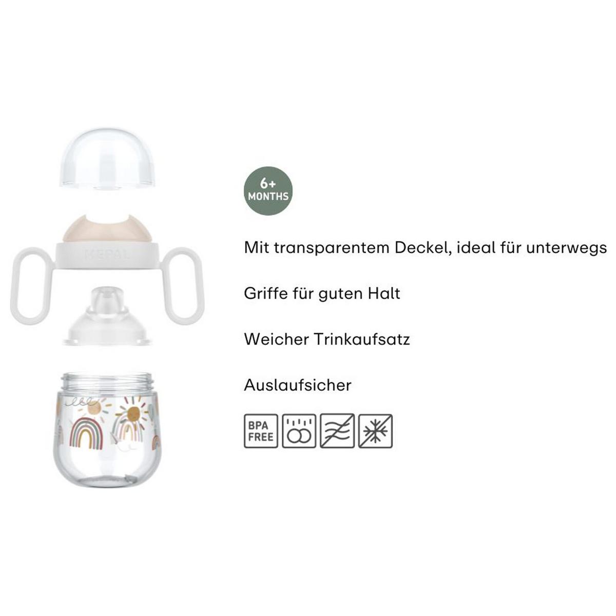 ANTITROPF-TRINKLERNBECHER Mio (2025) Fairy Garden 200 ml - Pink/Rosa, Kunststoff (0.2L) - Mepal