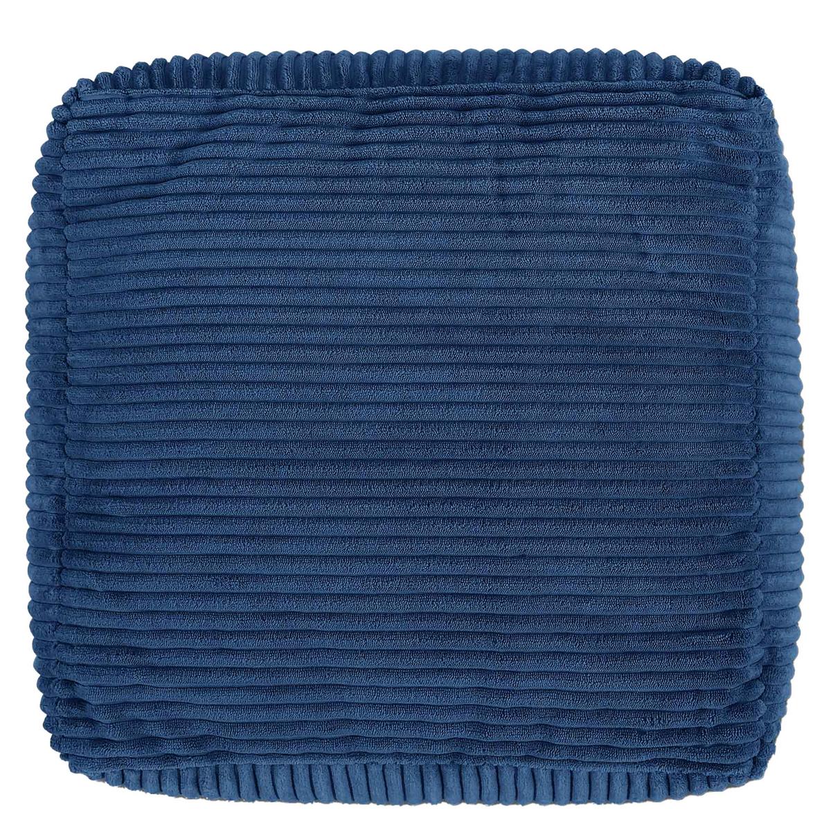 SITZPOUF Amara - Blau, Textil (42/24/42cm) - icon