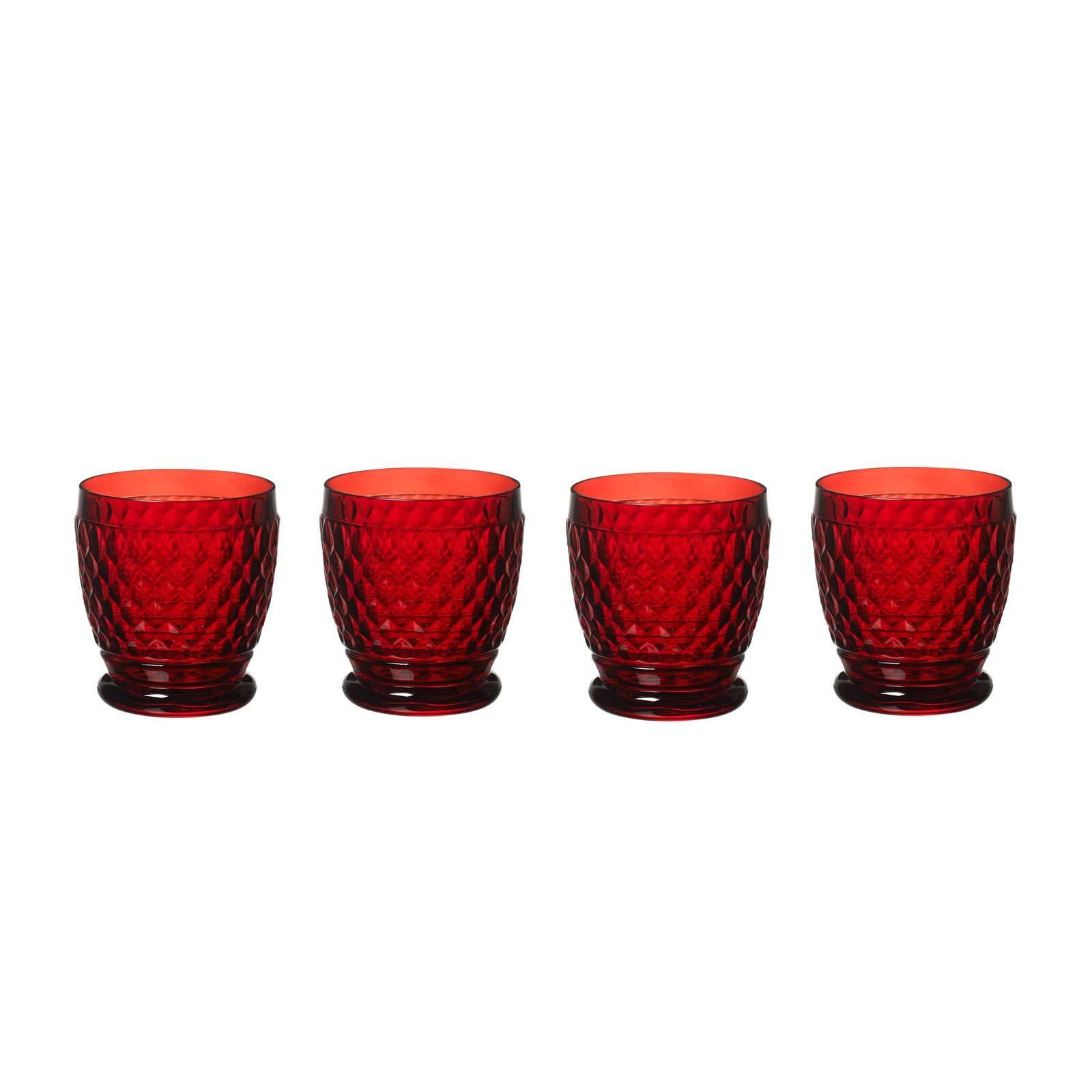 BECHER Boston Coloured Rot 330 ml 4er Set - Rot, Glas (0.33L) - Villeroy & Boch