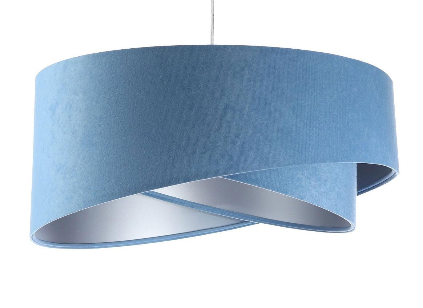 HÄNGELEUCHTE Blau 50/23 cm - Silberfarben, Kunststoff (50/1.3/23cm) - ONZENO