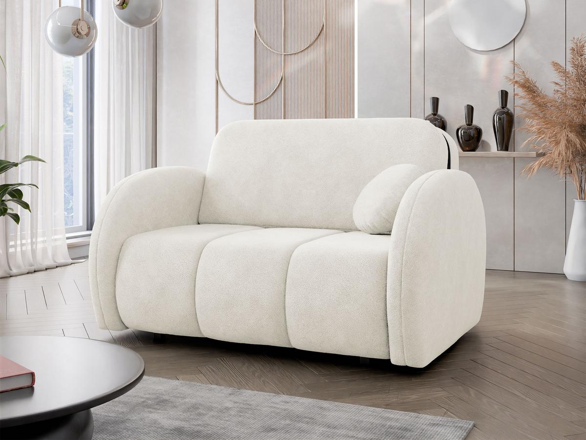 SCHLAFSOFA Viva Comfy II - Creme/Schwarz, Holz/Textil (132/85/103cm) - MIRJAN24