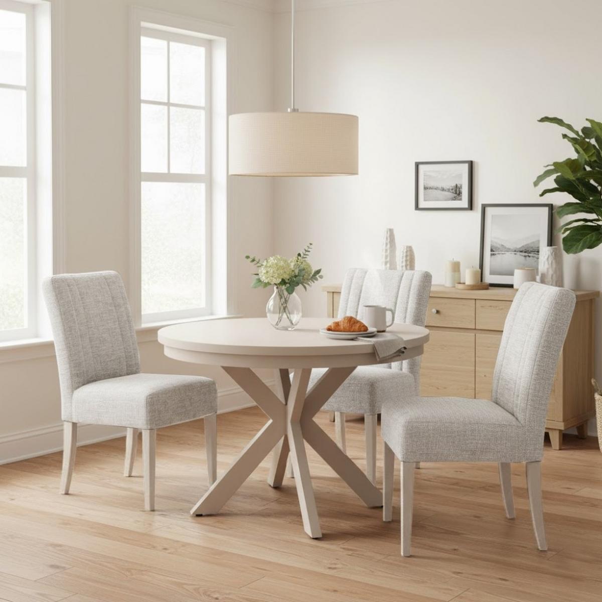STUHL FREYA mit kaschmirfarbenen Holzbeinen, Polsterstuhl, Beige - Kaschmir/Beige, Holz (47/94/42cm) - Beautysofa