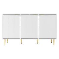 SIDEBOARD Weiß 127/45/75 cm - Weiß, Holzwerkstoff (45/75/127cm) - Urban Meuble