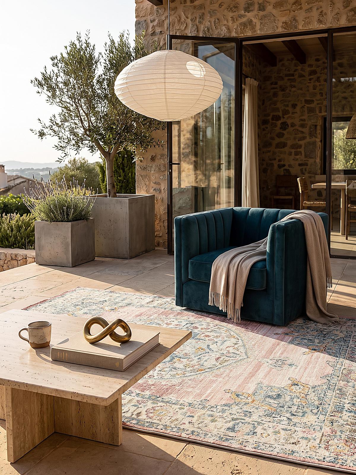 TEPPICH Outdoor Orientalisch LIMMAT Polypropylen Pink 200 x 290 cm - Rosa, Textil (200/290cm) - KADIMA DESIGN