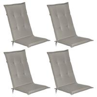 HOCHLEHNERAUFLAGE Loft HL 120/50/6 Hellgrau 4tlg - Hellgrau, Textil (50/6/120cm) - Beautissu 