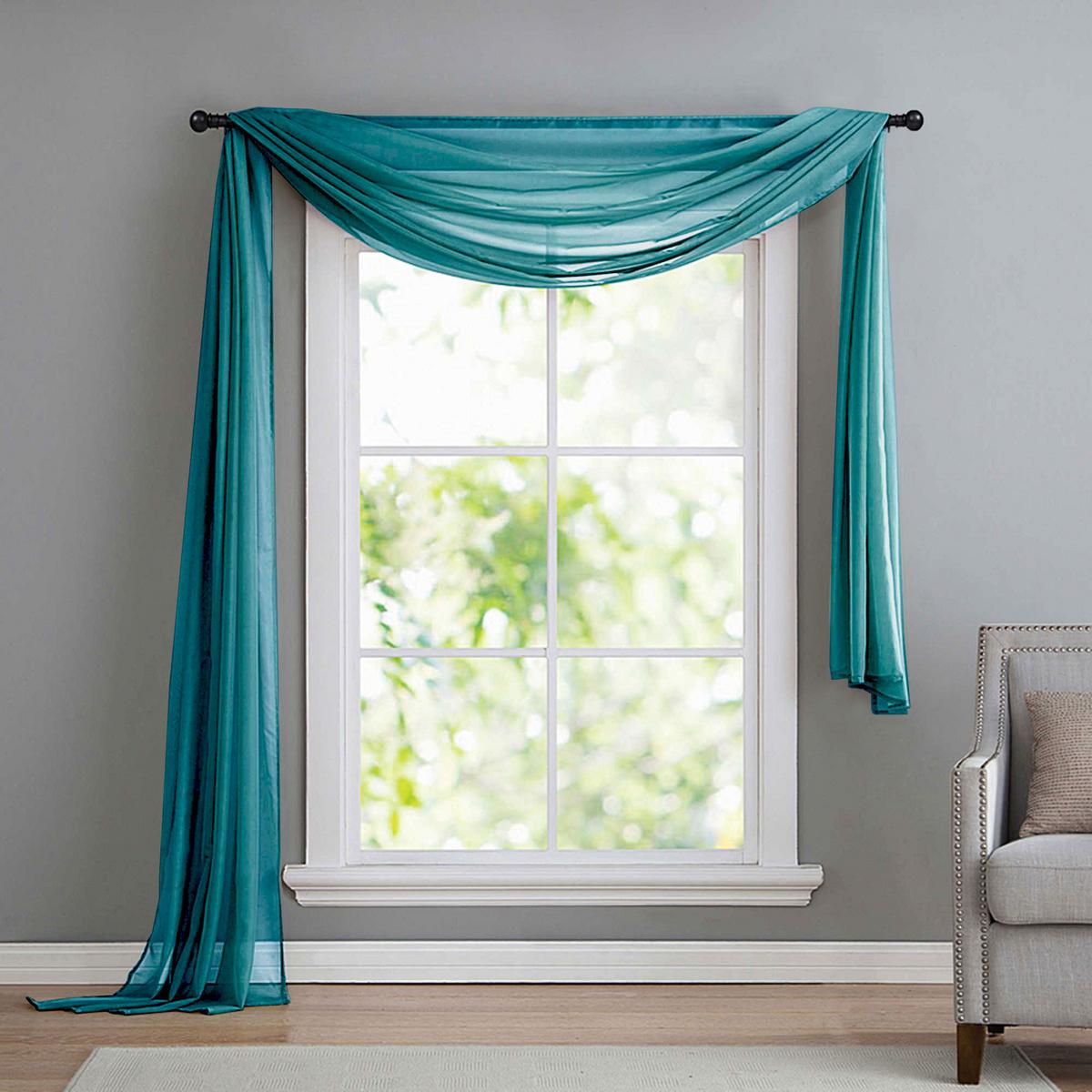 QUERBEHANG 1ER SET HxB 140x600 Türkis - Türkis, Textil (140/600cm) - Gardinenbox