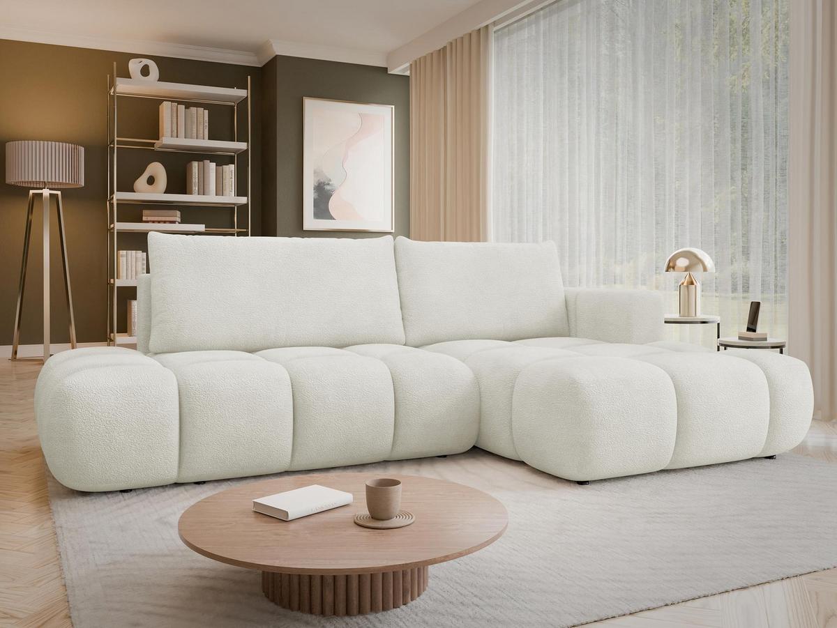ECKSOFA Soffi, Seite: Rechts - Schwarz/Naturfarben, Holz/Kunststoff (283/166cm) - MIRJAN24