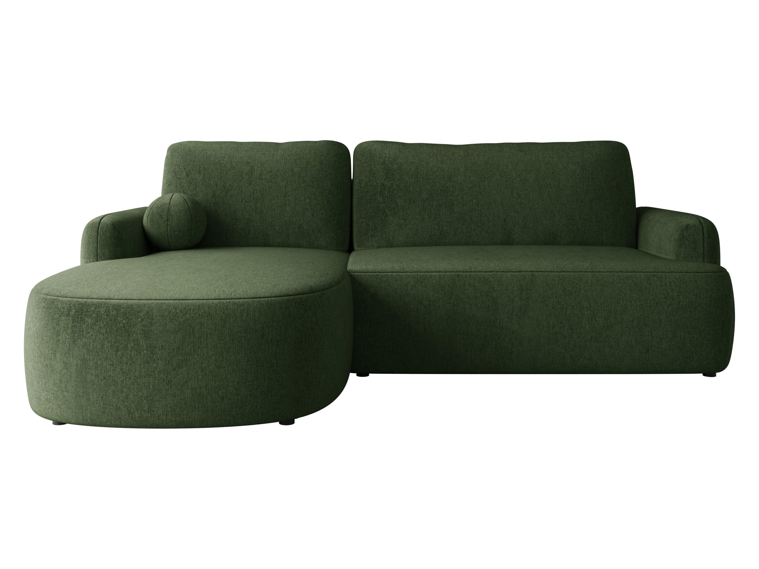 ECKSOFA Loridu, Seite: Links - Dunkelgrün/Schwarz, Holz/Kunststoff (250/174cm) - MIRJAN24