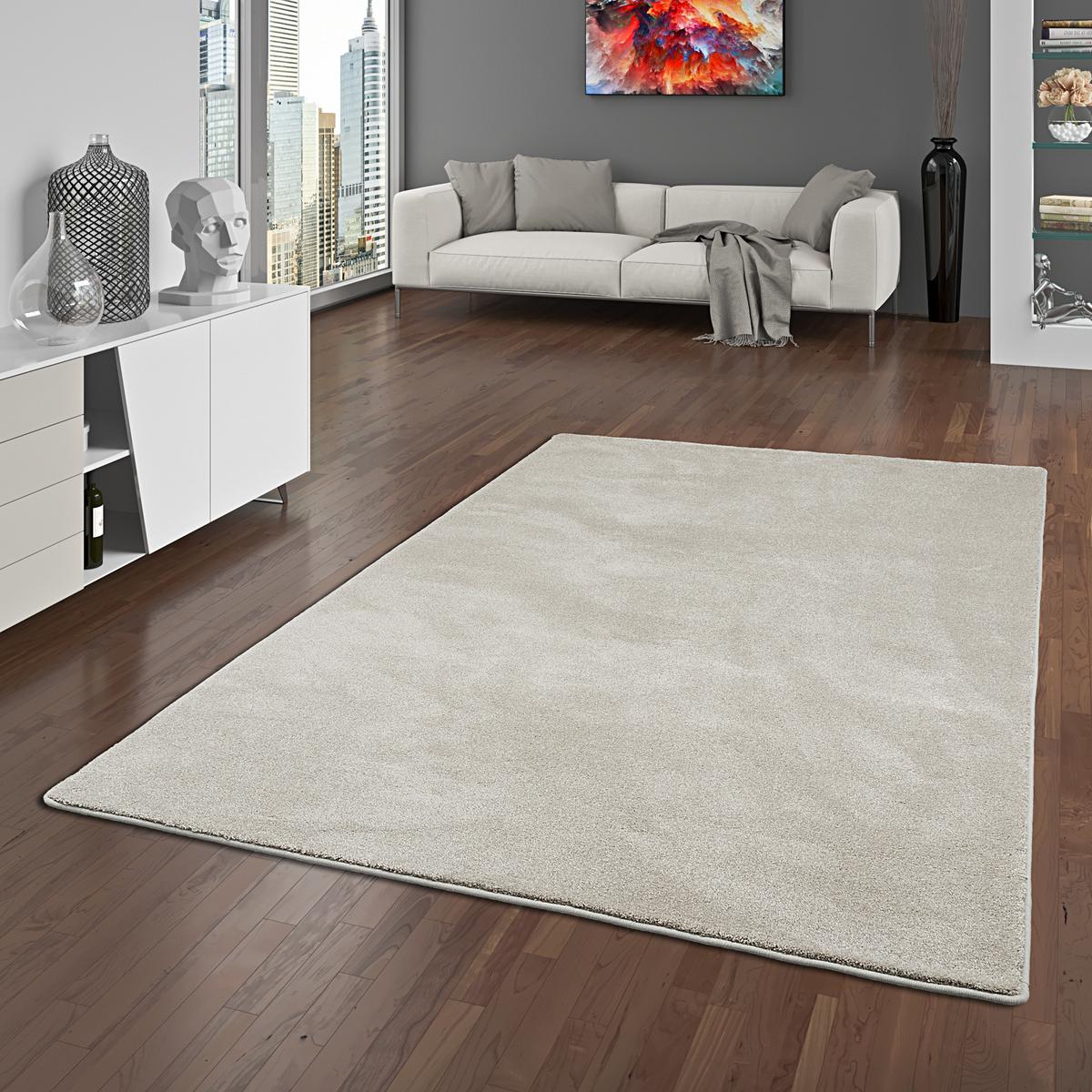 HOCHFLOR LUXUS VELOURS TEPPICH TOUCH - Champagner, Textil (160/160cm) - Snapstyle