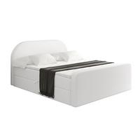 BOXBETT mit Matratze und Lattenrost - NOX-Z - 120x200 - Weiß Kunstleder - Weiß, Holzwerkstoff (120/200cm) - ALTDECOR