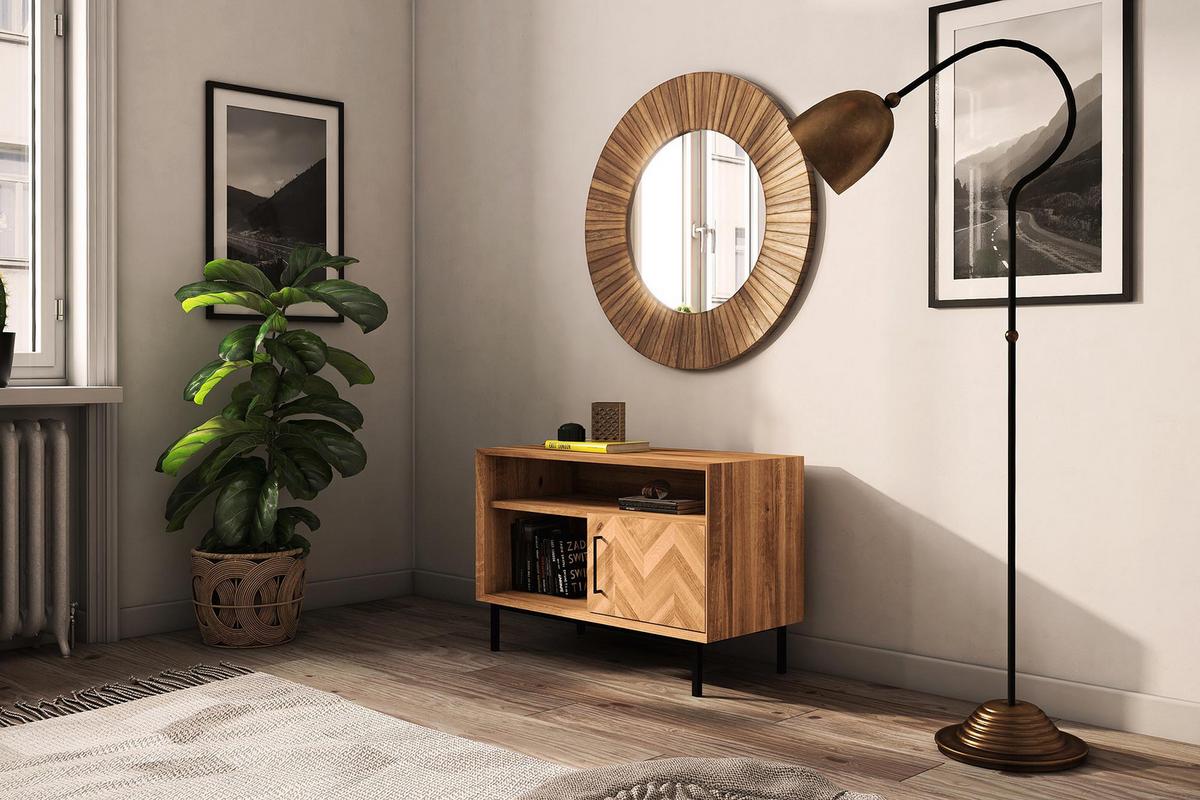 KOMMODE LEON Wildeiche - Wildeiche, Holz (97/65/45cm) - byoak