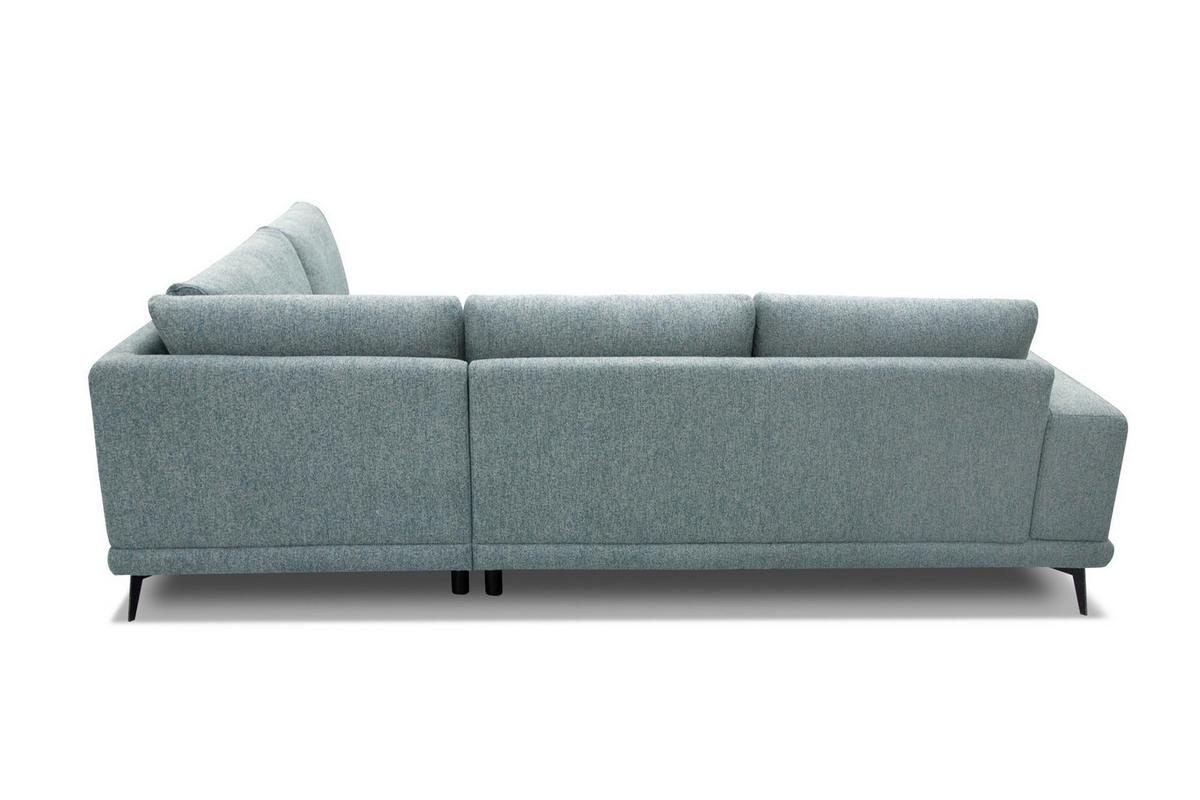 ECKSOFA MEDIOLANE 5-Sitzer, mintgrün - Mintgrün, Holzwerkstoff/Textil (282/219cm) - Wozimo