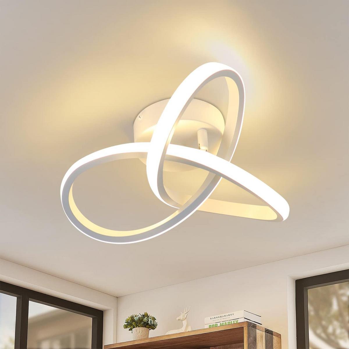 LED-DECKENLEUCHTE Luce 24/24/12cm - Weiß, Metall (24/24/12cm) - Nettlife