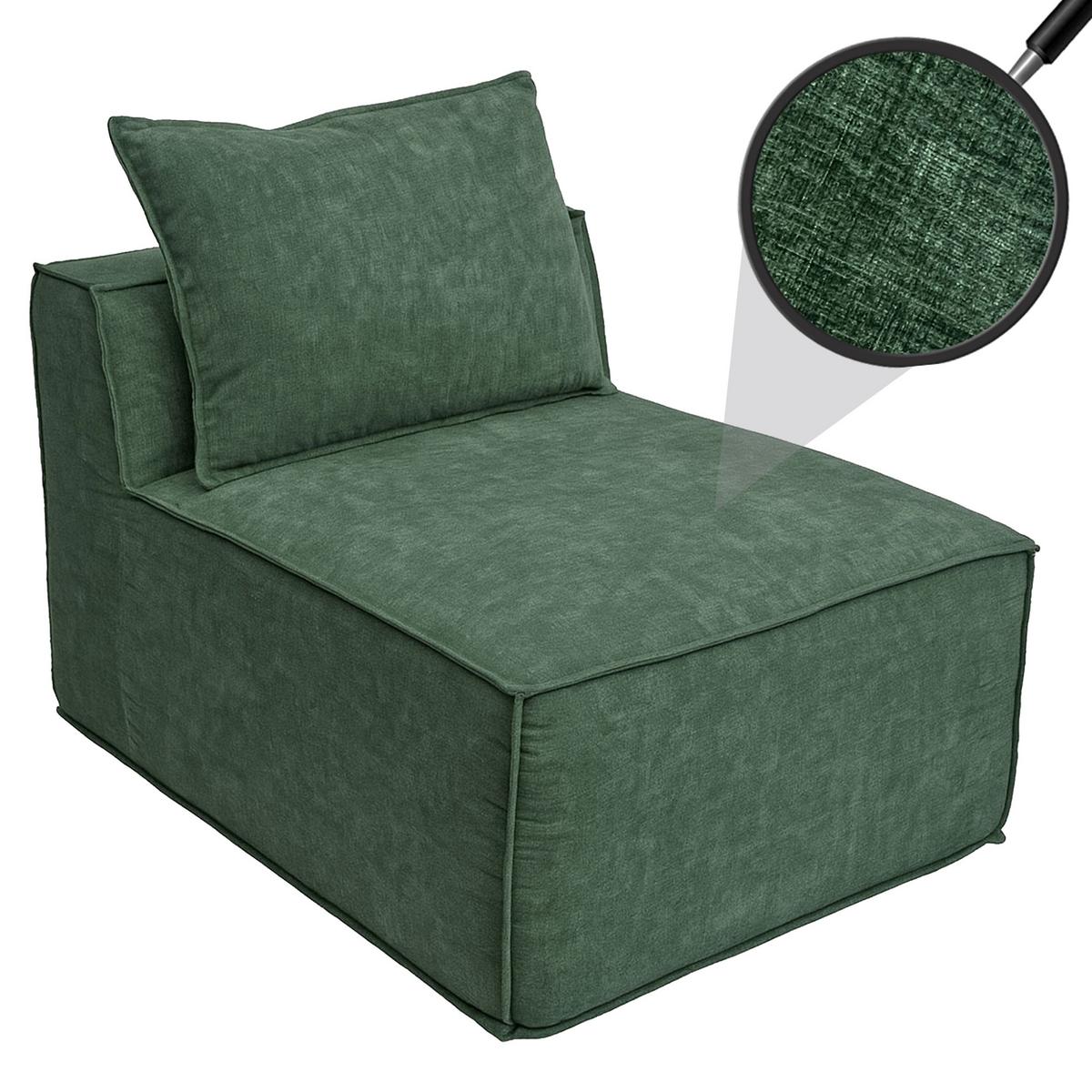 SESSEL Grün - Grün, Textil (75/63/97cm) - MCW