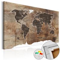 PINNWANDBILDER Braun 120/80 cm - Weiß/Braun, Naturmaterialien/Textil (120/80cm) - KUNSTLOFT