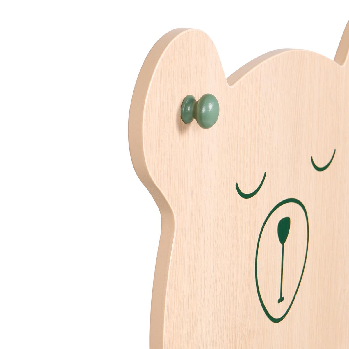 REGAL 108 cm Hellbraun/Grün Elwood - Hellbraun, Holzwerkstoff (90/108/30cm) - Beliani