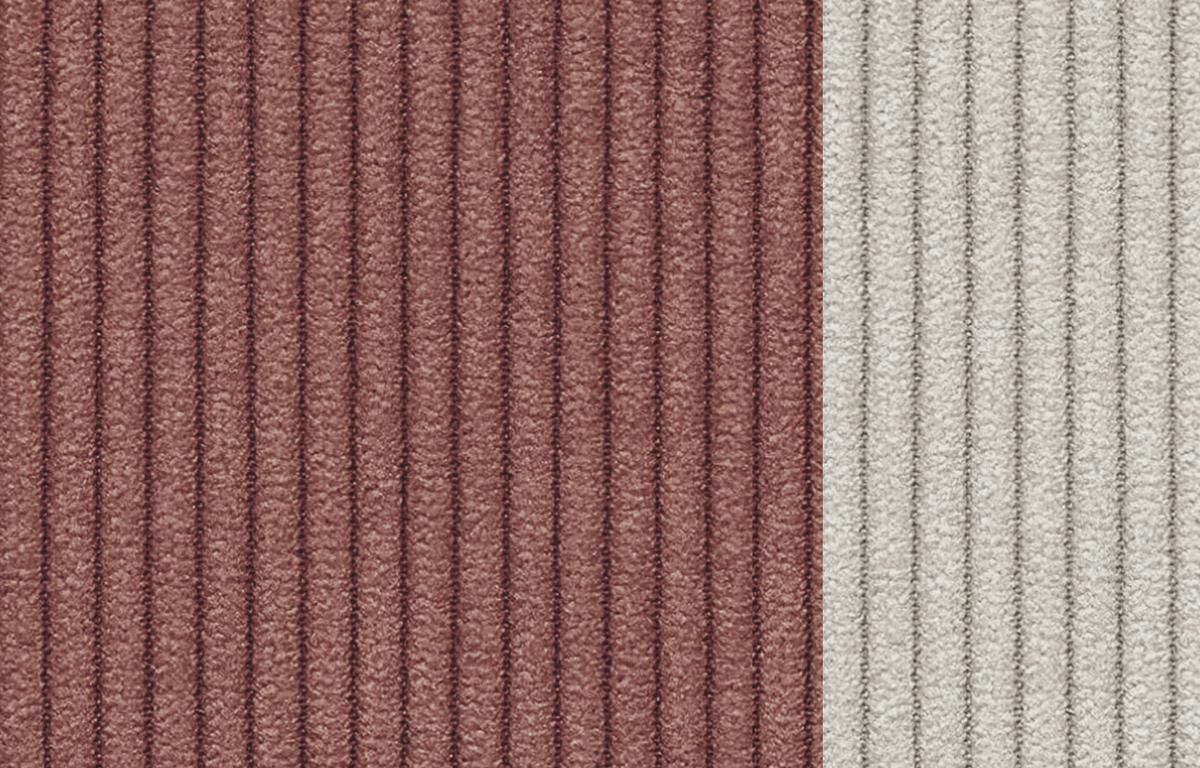 SESSEL OLI in Cordstoff altrosa - Altrosa, Holz/Textil (130/91/108cm) - Wozimo