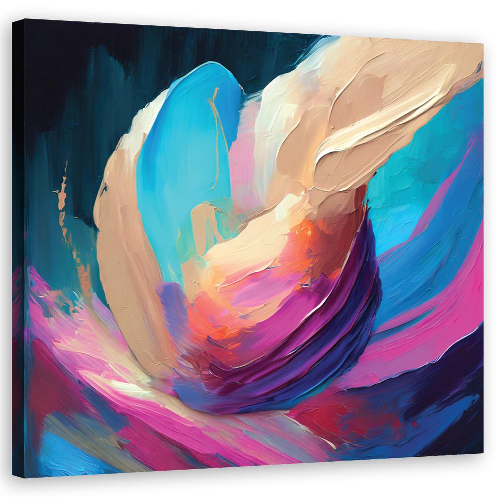 WANDBILD bunte abstraktion - Multicolor, Textil (30/30cm) - Feeby