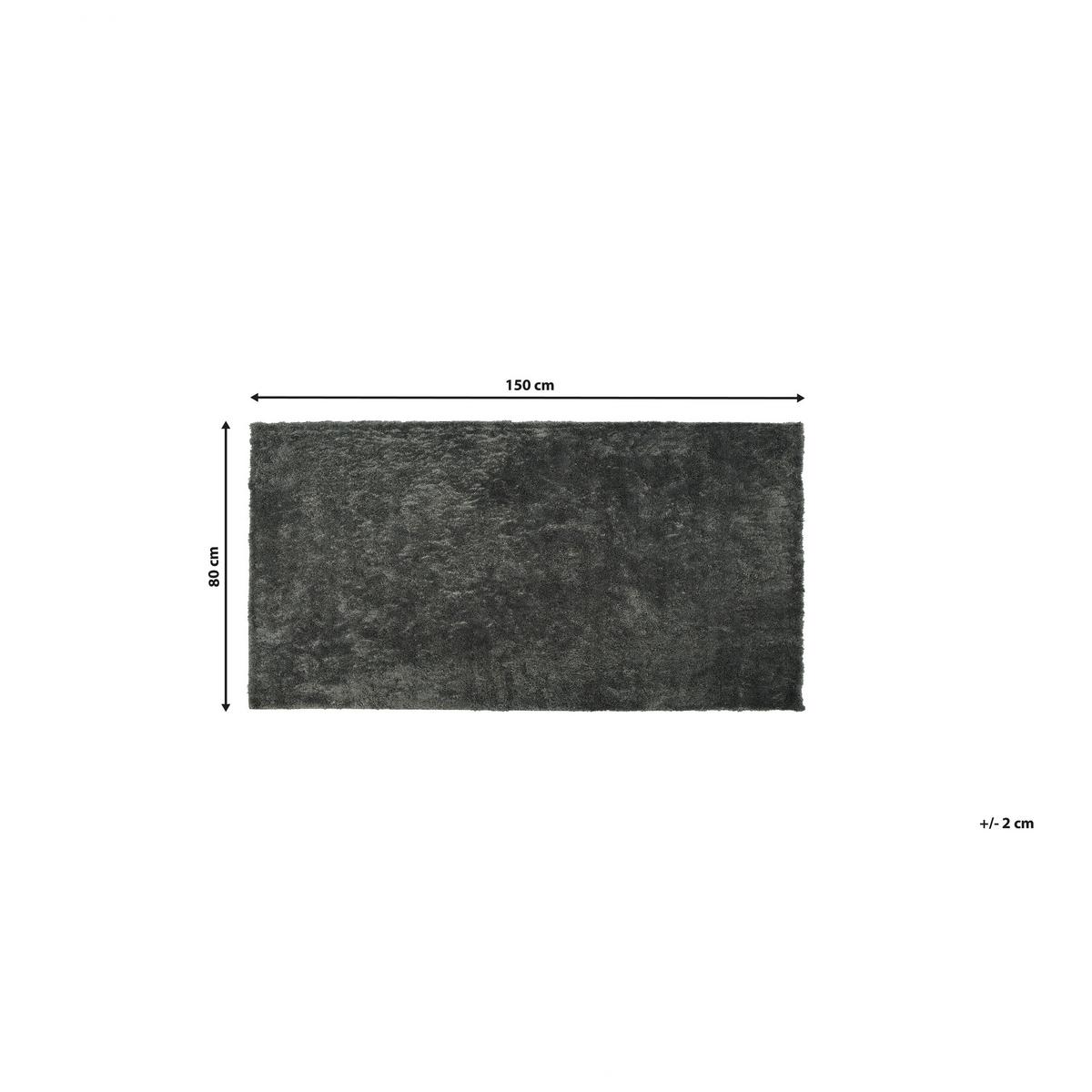 SHAGGY-TEPPICH Evren 150/80 cm - Grau, Kunststoff (80/150cm) - Beliani