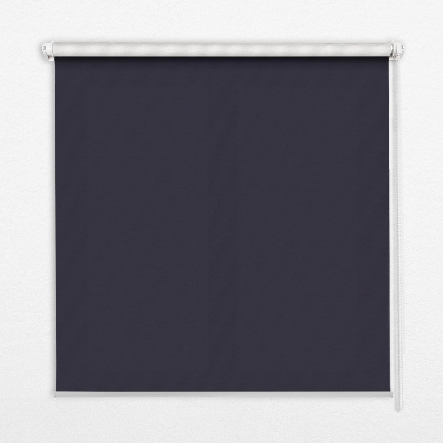 INNENROLLO - Fensterrollo - Rollo - 110x140 cm - Schwarz - Schwarz, Kunststoff (110/140/0.5cm) - TULUP
