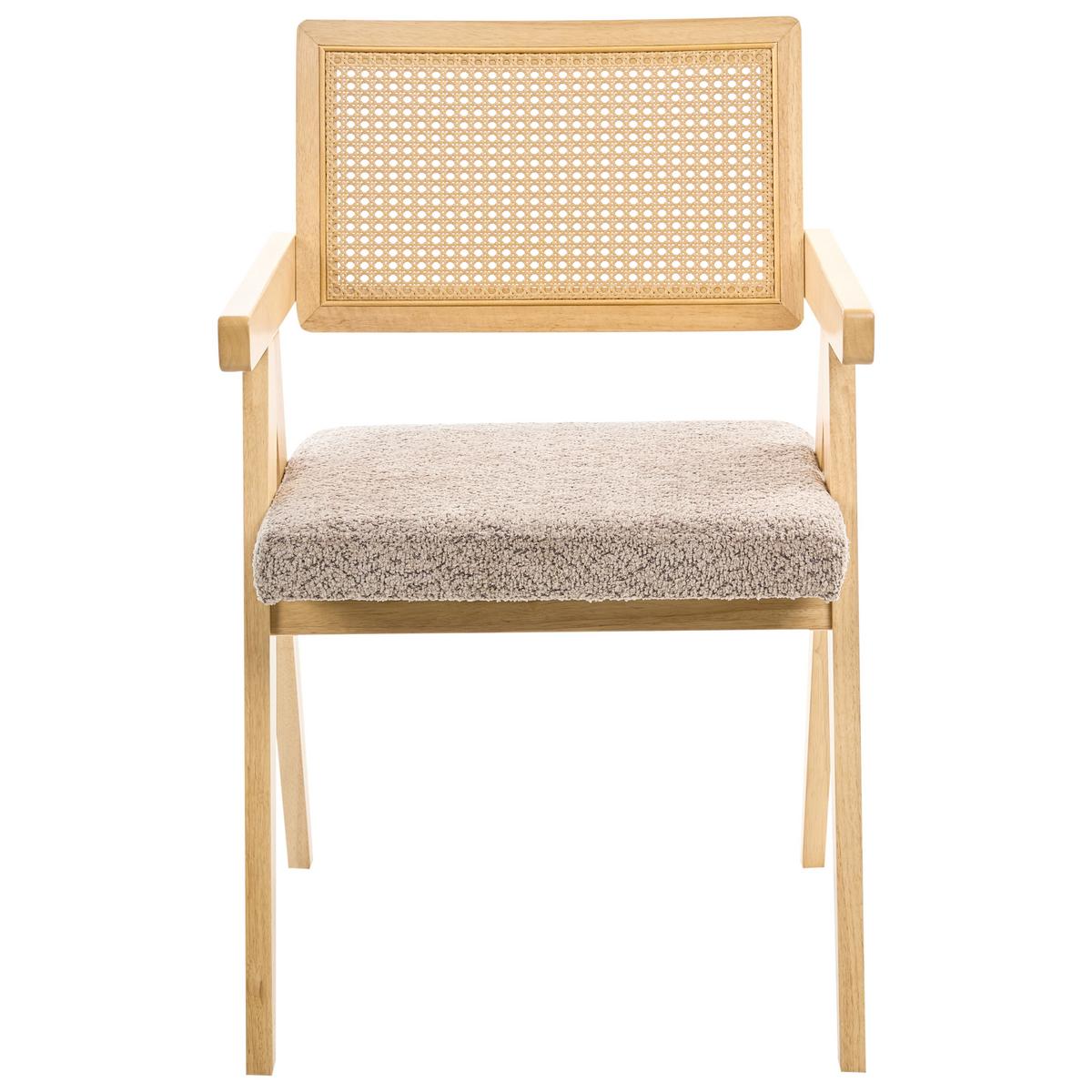 ESSZIMMERSTUHL 2er-Set Hellbraun Ava - Hellbraun/Beige, Holz (55/85/62cm) - Beliani
