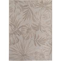 TEPPICH Outdoor VENTOUX in Beige, mit Tropen-Motiv, 240 x 340 cm - Beige, Textil (340/240cm) - KADIMA DESIGN