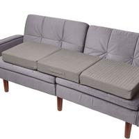 SOFA-AUFLAGE grau 150/50/10 cm – großes Sitzkissen orthopädisch - Grau, Textil (150/50/10cm) - Homescapes