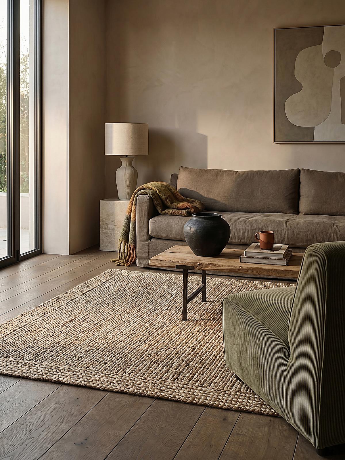 TEPPICH handgewebt CHASE, mit Struktur, Natur, 200 x 290 cm - Beige, Textil (290/200cm) - KADIMA DESIGN