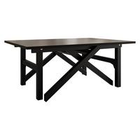 2-IN-1 COUCHTISCH UND ESSTISCH Xena Bis - Schwarz, Holzwerkstoff/Metall (70/100/45cm) - MIRJAN24