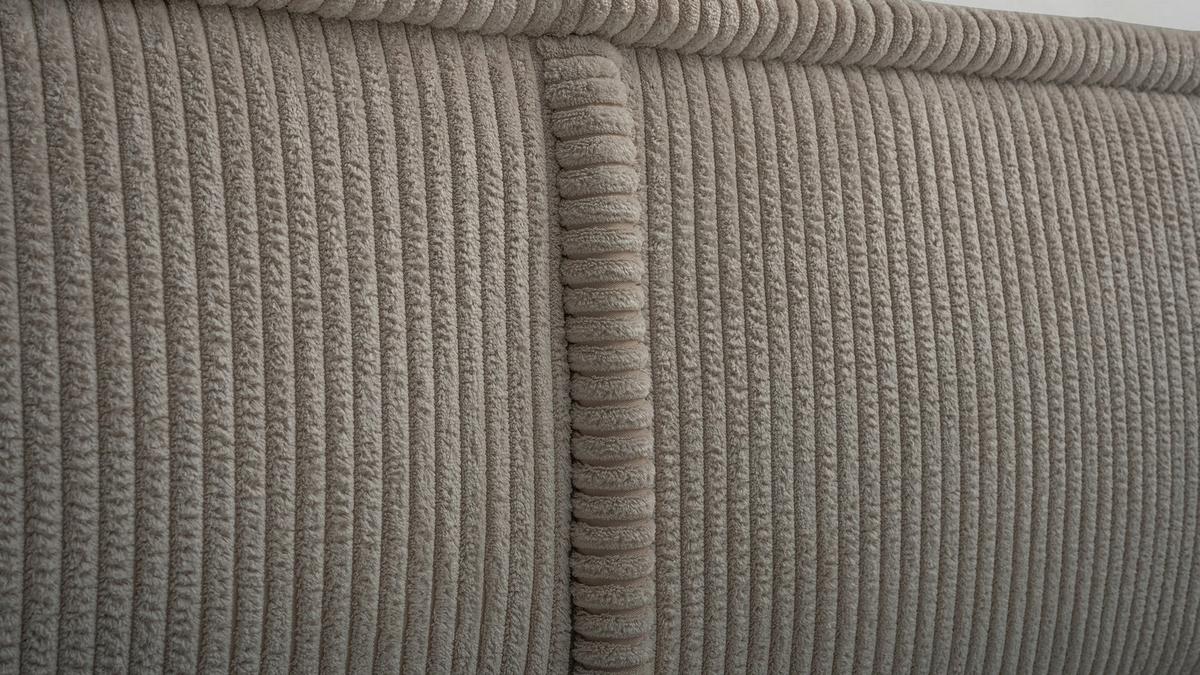 POLSTERBETT CORDO HELLBEIGER CORDSTOFF 160x200 CM - Beige/Schwarz, Kunststoff/Textil (160/200cm) - Selsey