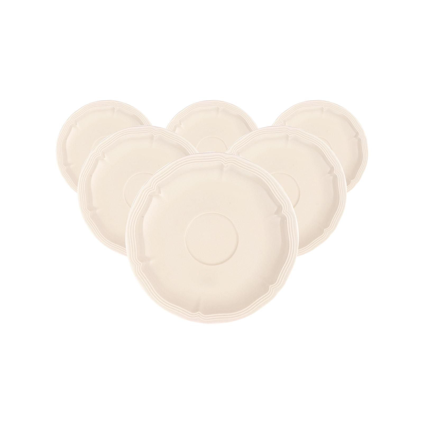 KAFFEE-/TEEUNTERTASSEN Manoir weiß ø 14,5 cm - Weiß, Keramik (14.5cm) - Villeroy & Boch