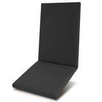 HOCHLEHNERAUFLAGE QD-HL 122/48/5,5cm Anthrazit - Anthrazit, Textil (48/5/122cm) - Beautissu 