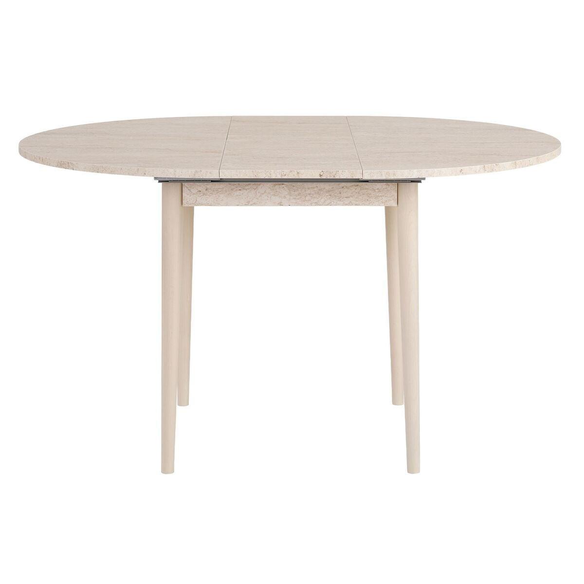ESSTISCH ausziehbarer von 100 bis 131 cm mit runder Tischplatte 100/100/75 cm - Eiche Artisan, Holzwerkstoff (111/100/75cm) - Calicosy