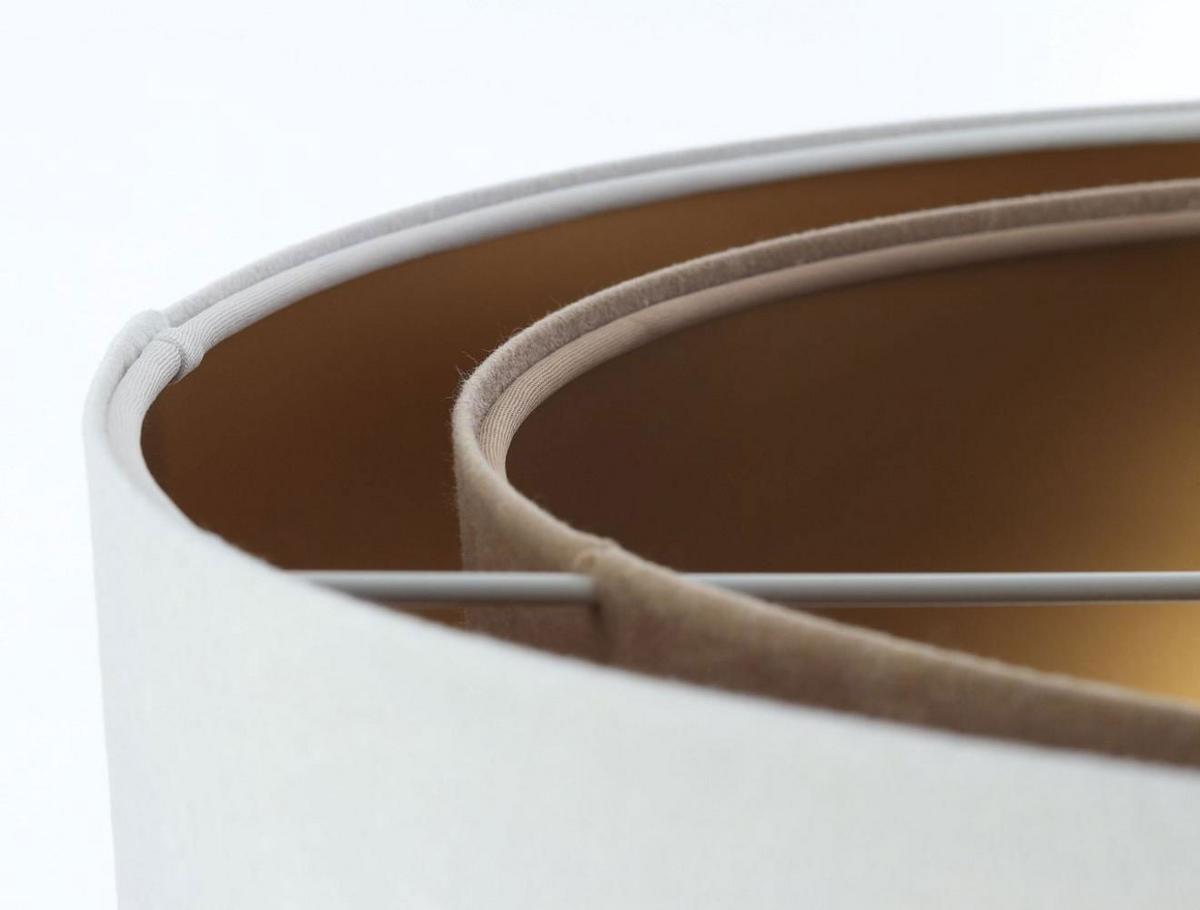 HÄNGELEUCHTE Weiß 50/23 cm - Beige, Kunststoff (50/1.3/23cm) - ONZENO