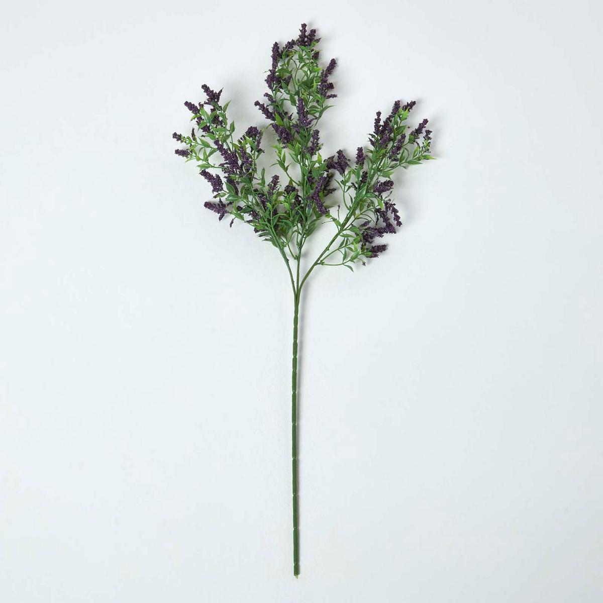 DEKOZWEIG Wilder Lavendel, 69 cm - Violett, Kunststoff (69cm) - Homescapes