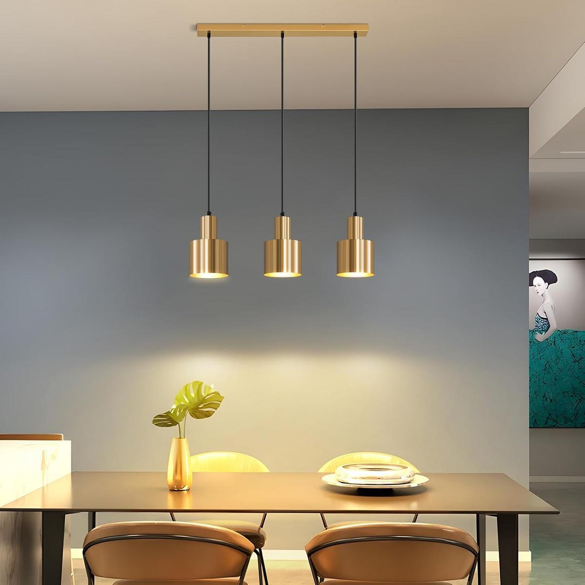 HÄNGELEUCHTE Dravf 65/12/143 cm - Goldfarben, Metall (65/12/143cm) - ZMH