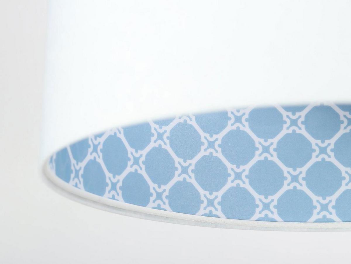 HÄNGELEUCHTE Blau 40/20 cm - Blau/Weiß, Kunststoff (40/0.6/20cm) - ONZENO