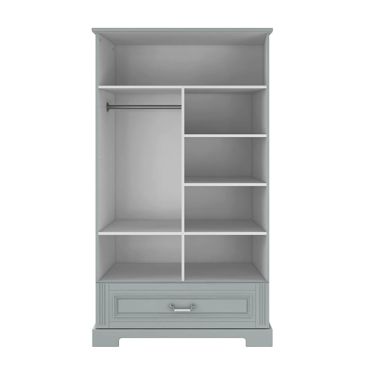 SCHRANK 2 Türen Grau - Grau, Holzwerkstoff (102/180/51cm) - Petits-meubles