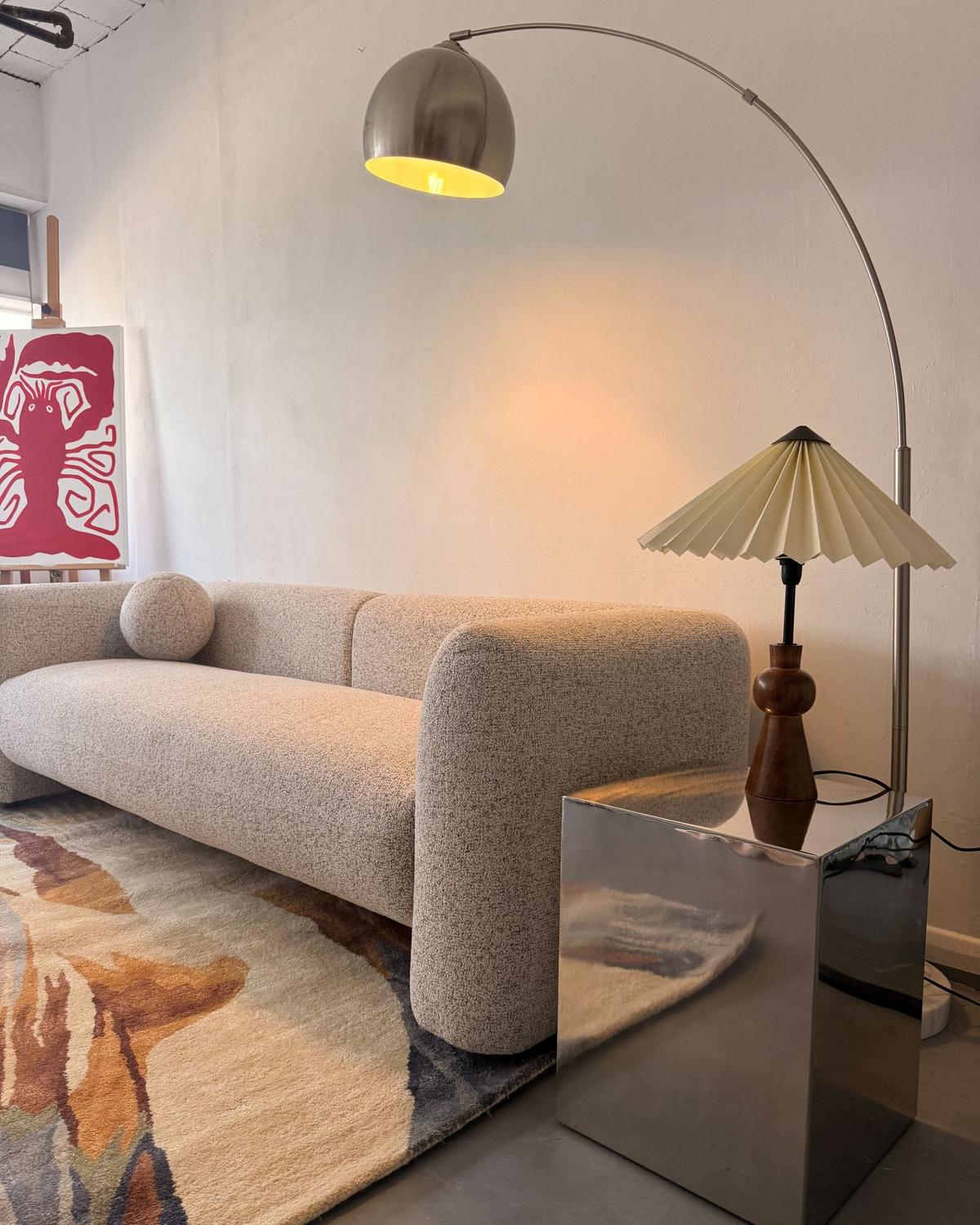 SOFA Beige Leiren - Beige, Textil (224/66/87cm) - Beliani