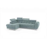 ECKSOFA Bastien Mit Schlaffunktion - Türkis, Holzwerkstoff/Textil (170/260cm) - Fun Möbel