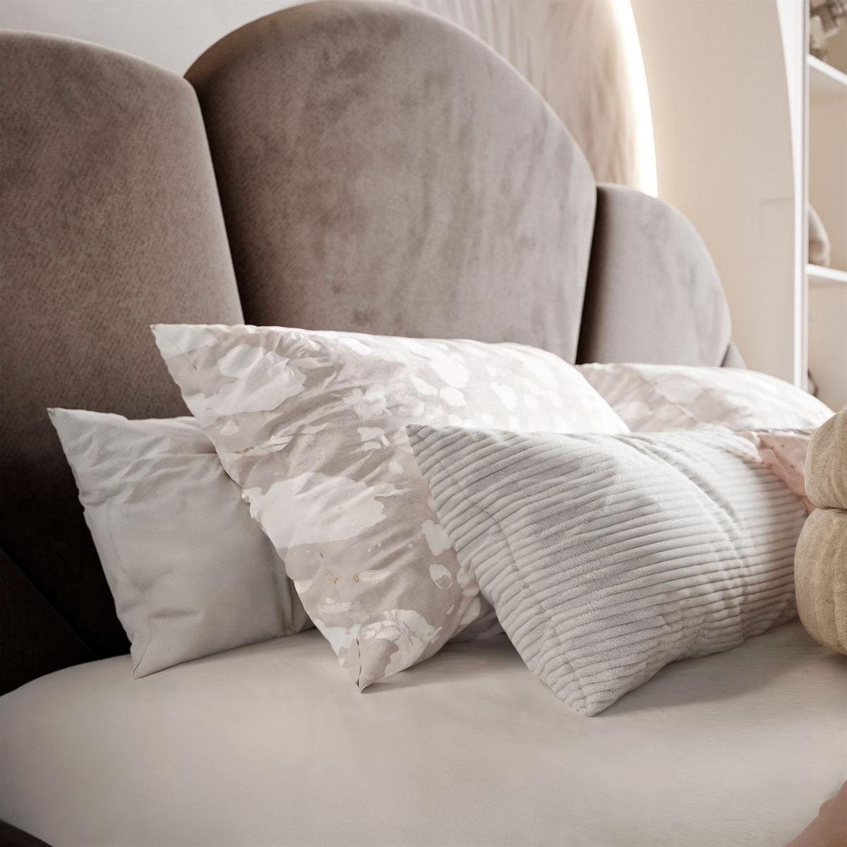 POLSTERBETT ARIEL mit Bettkasten 120x200 cm Element 25 - Braun, Textil (180/200cm) - Lookway