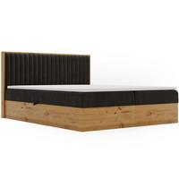 BOXBETT Forest 160x200 Anthracite - Anthrazit, Holz/Textil (160/200cm) - Graingold