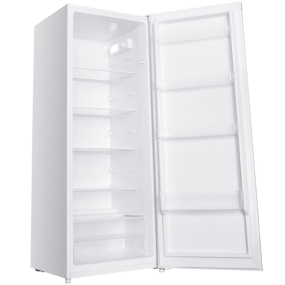 KÜHLSCHRANK CS2422E-W ohne Gefrierfach groß - 242 Liter, freistehend, 143 cm hoch, weiß - Weiß, Glas/Kunststoff (54.5/143/55.5cm) - homeX