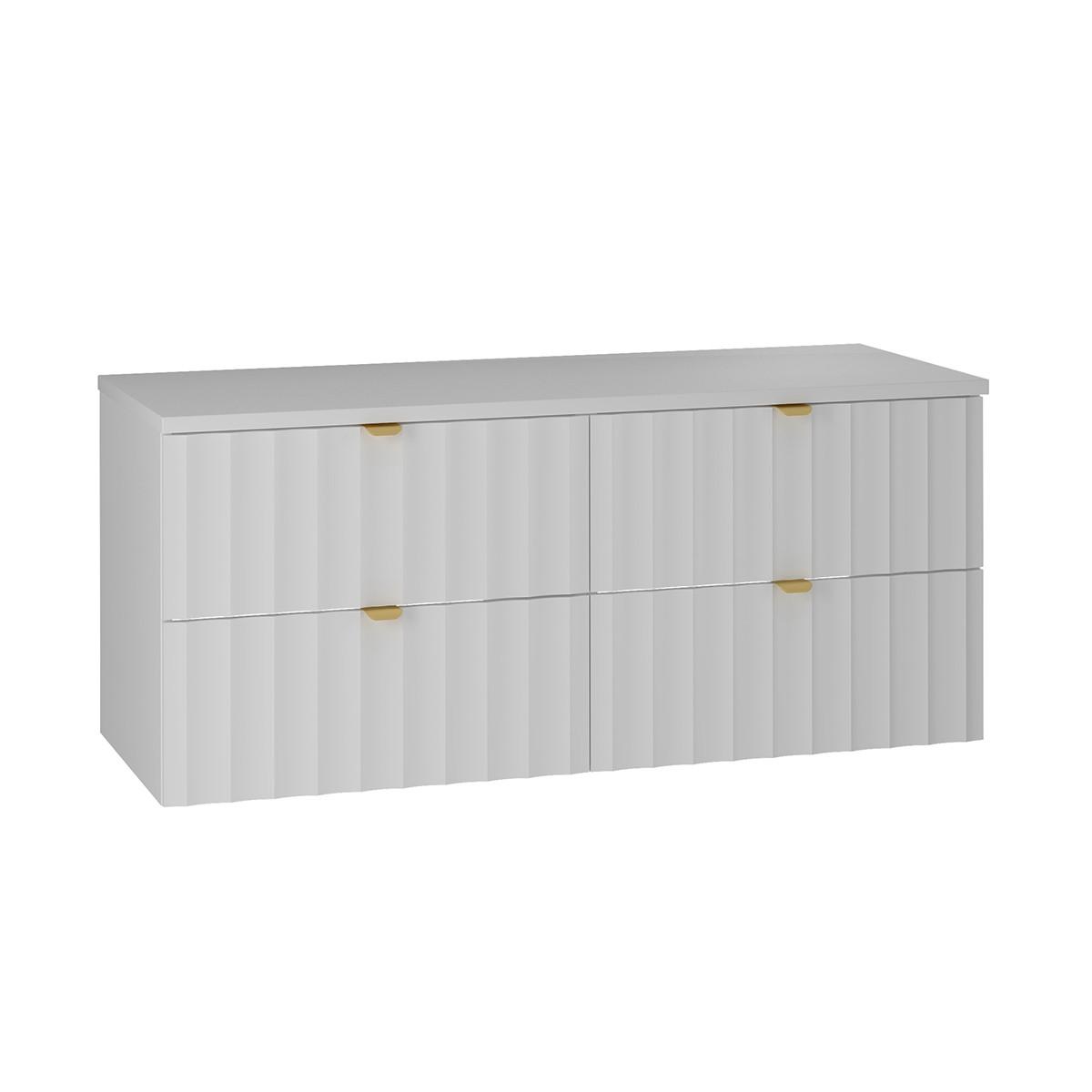 WASCHTISCHUNTERSCHRANK 120.6cm Lexa Weiß - Weiß, Holzwerkstoff (120.6/52.2/46.5cm) - Petits-meubles