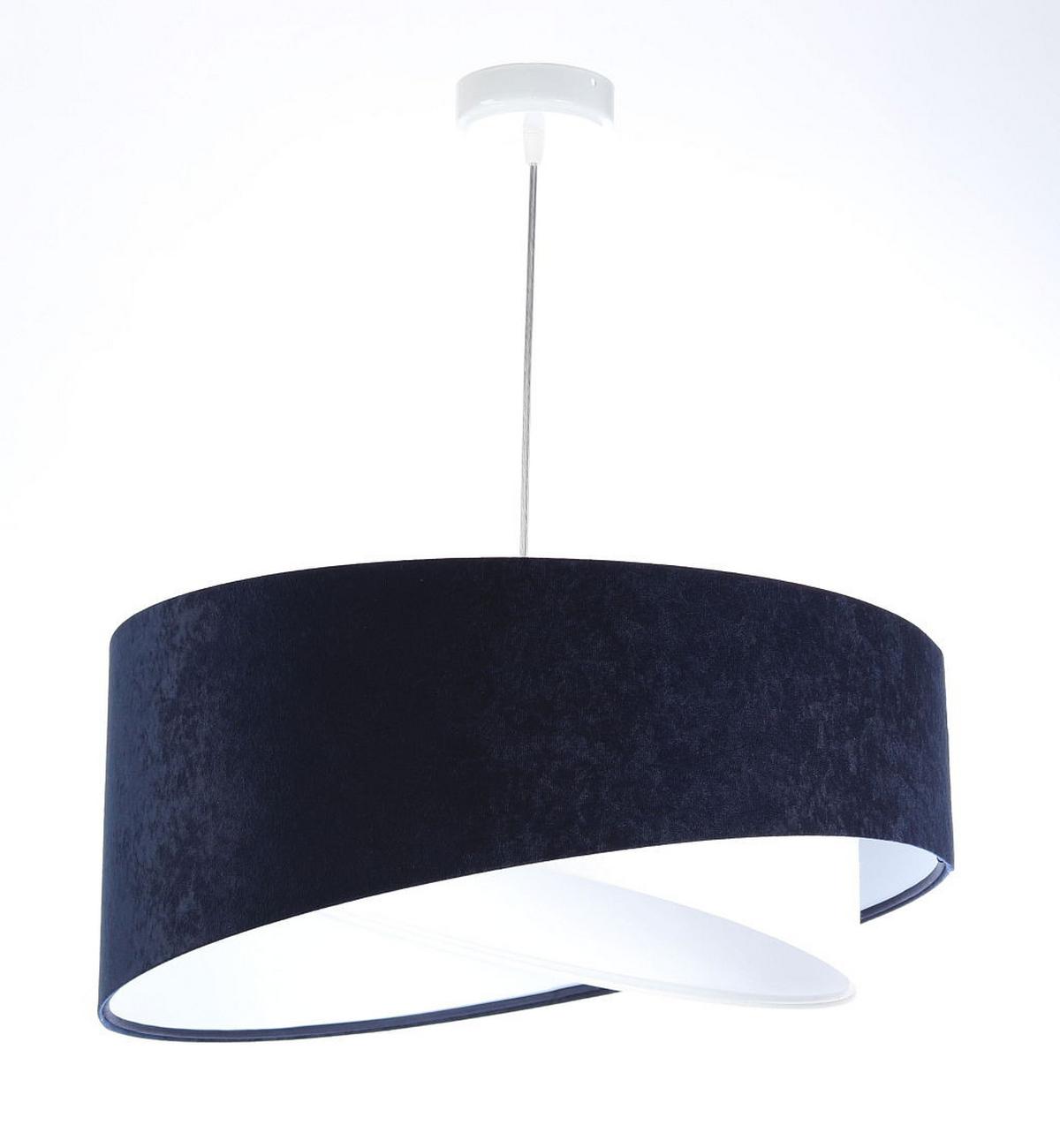 HÄNGELEUCHTE Blau 50/23 cm - Weiß, Kunststoff (50/1/23cm) - ONZENO
