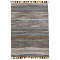 NATUR TEPPICH KELIM KALLEEN - Anthrazit, Textil (170/240cm) - Pergamon