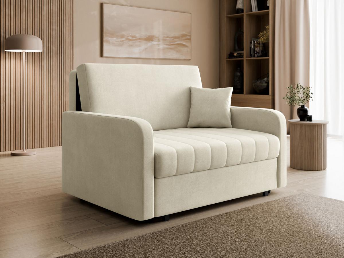 SCHLAFSOFA Viva Silk II - Schwarz/Naturfarben, Holz/Textil (132/85/98cm) - MIRJAN24