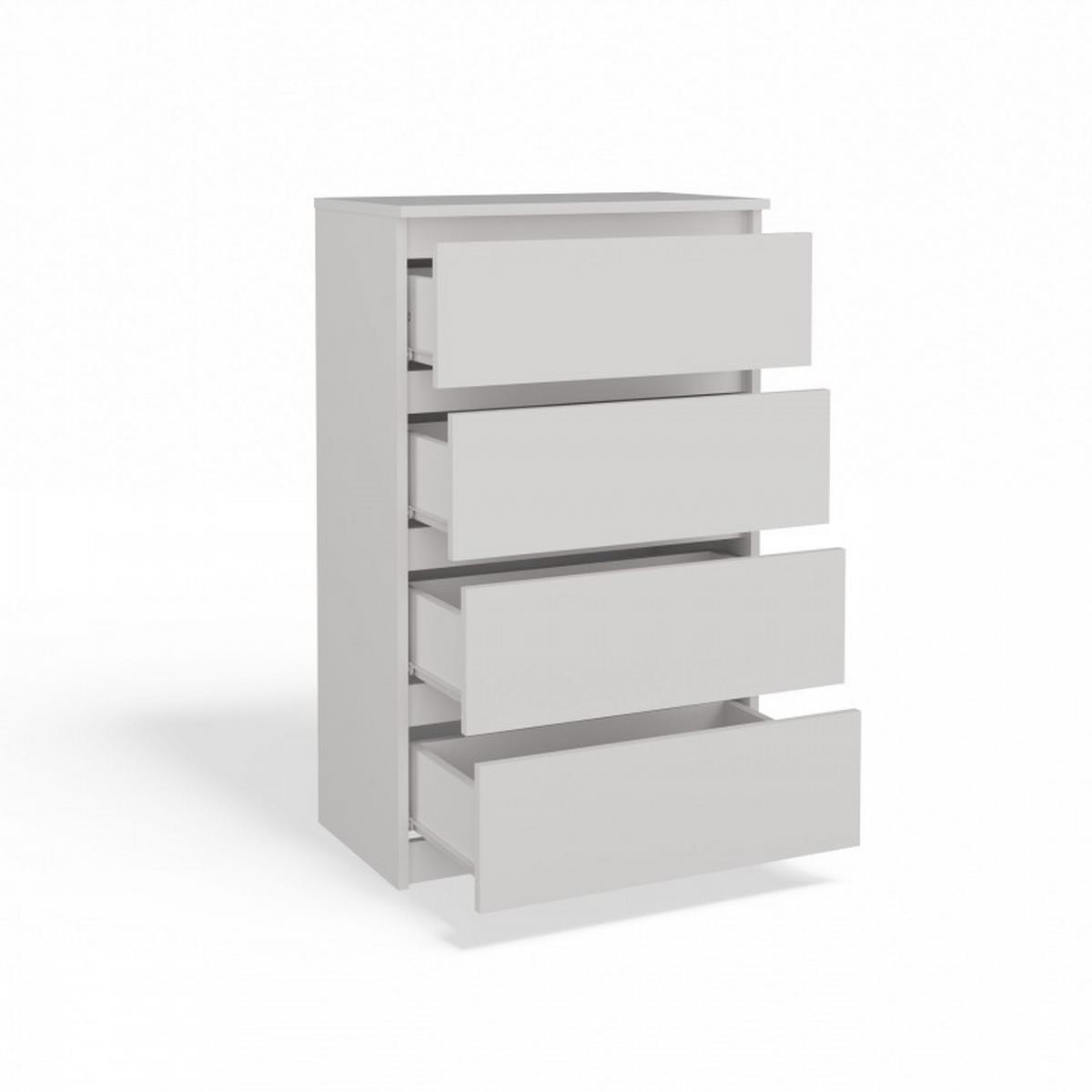 KOMMODE Weiß 70/97/40 - Weiß, Holzwerkstoff (70/97/40cm) - RAUMHIRSCH FURNITURE