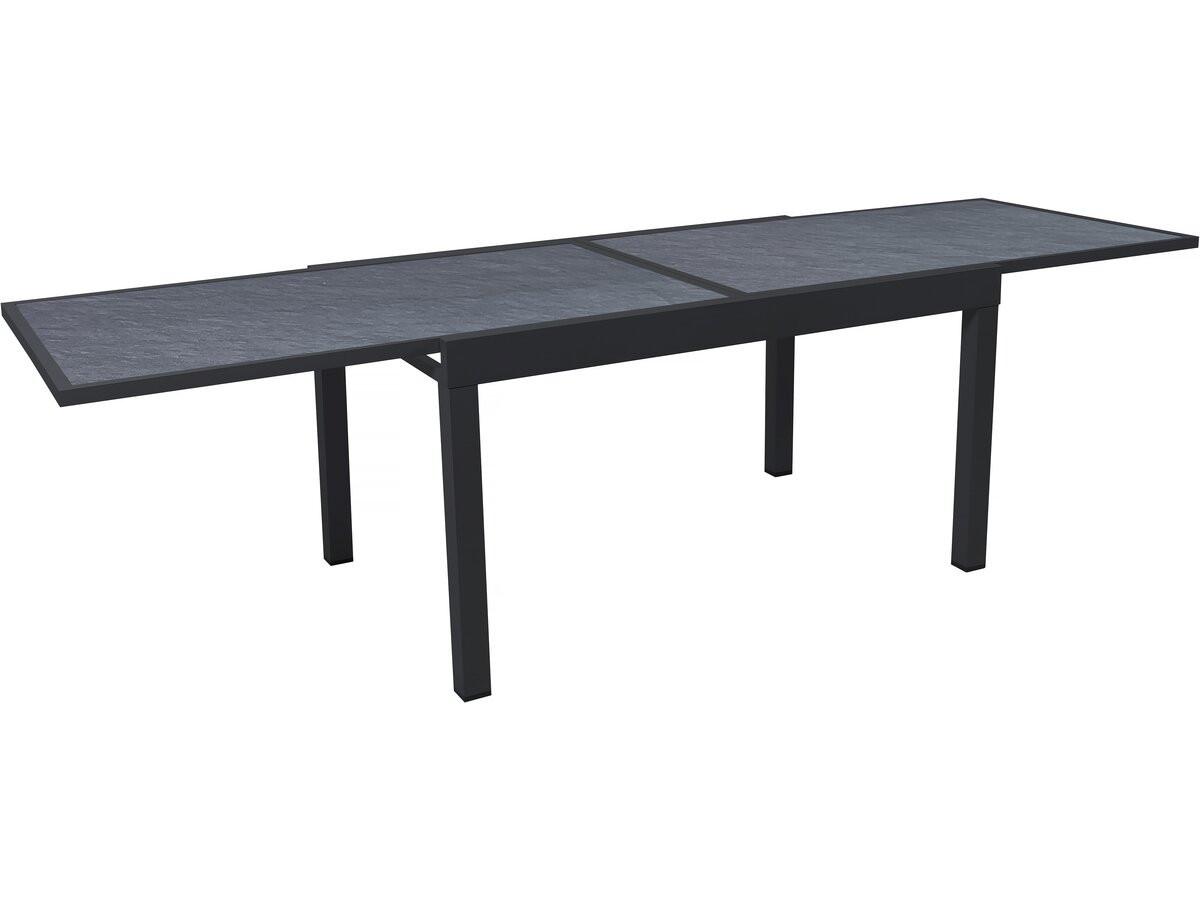 GARTENTISCH lagos Schwarz - Schwarz, Metall (280/90/76cm) - Habitat Garten